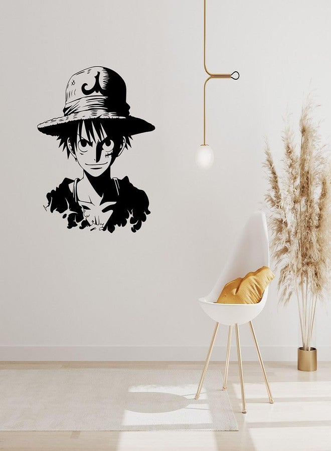 CVANU Anime Character Transparent Vinyl Self-Adhesive Sticker for Wall Decoration (24.7X24inch)_202308-A4 - Image 1