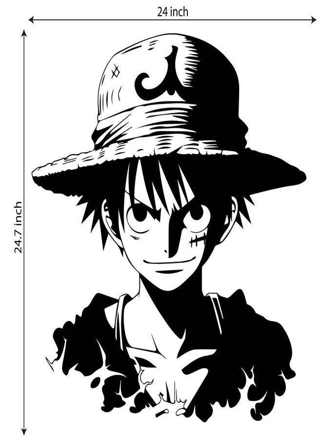 CVANU Anime Character Transparent Vinyl Self-Adhesive Sticker for Wall Decoration (24.7X24inch)_202308-A4 - Image 4