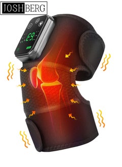 Joshberg Knee Massager with Heat and Vibration, Heating Pad for Knee Shoulder Elbow, Heated Knee Brace for Arthritis with Massage  - Image 1