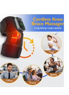 Joshberg Knee Massager with Heat and Vibration, Heating Pad for Knee Shoulder Elbow, Heated Knee Brace for Arthritis with Massage  - Image 5
