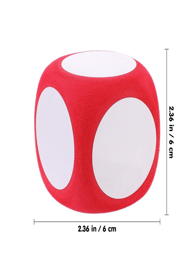 IMIKEYA 4pcs Giant Foam Dice: Jumbo Dice DIY Gamedice Dry Erasedice Large Gamedice Red Foam Playingdice Blank Writable Foamsdice for Indoor Outdoor Game Activity Pool Party - Image 4