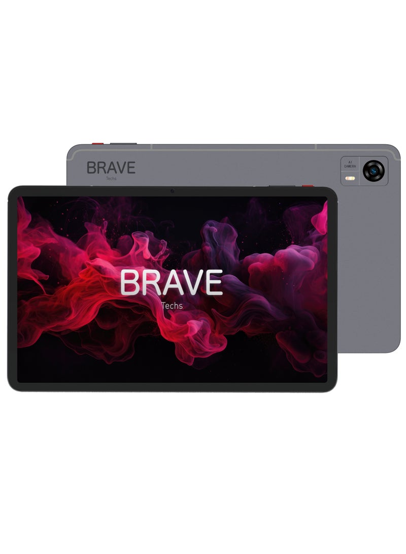 Brave T3 Ultra 256GB 8GB + 8GB RAM 11.97-Inch LTE Tablet Grey with free cover inside the box - Middle East Version - Image 2