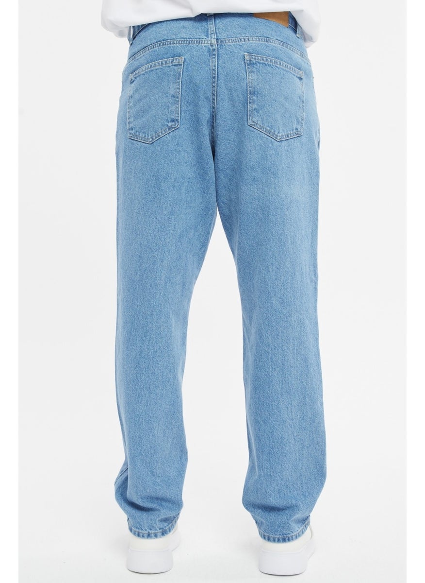 Cedy Denim - سروال جينز فضفاض بقصة عالية الخصر للرجال-C352 - Image 1