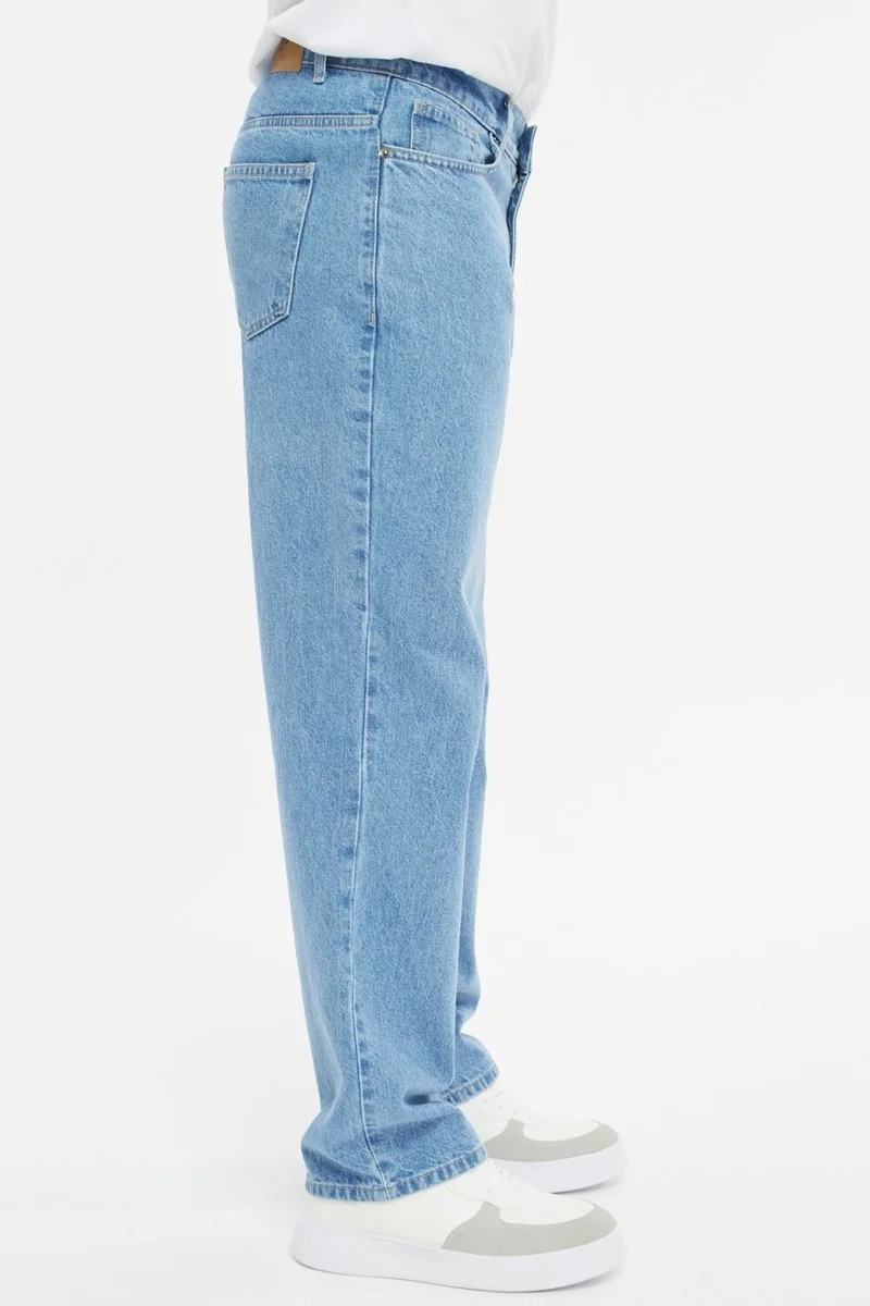 Cedy Denim Men's High Waist Loose Cut Baggy Loose Fit Jean PANTS-C352