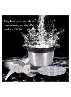 Eworld Electric Food Processor and Blender, Stainless Steel Blending Chopper for Meat Vegetable and Fruits 6L  - Image 5