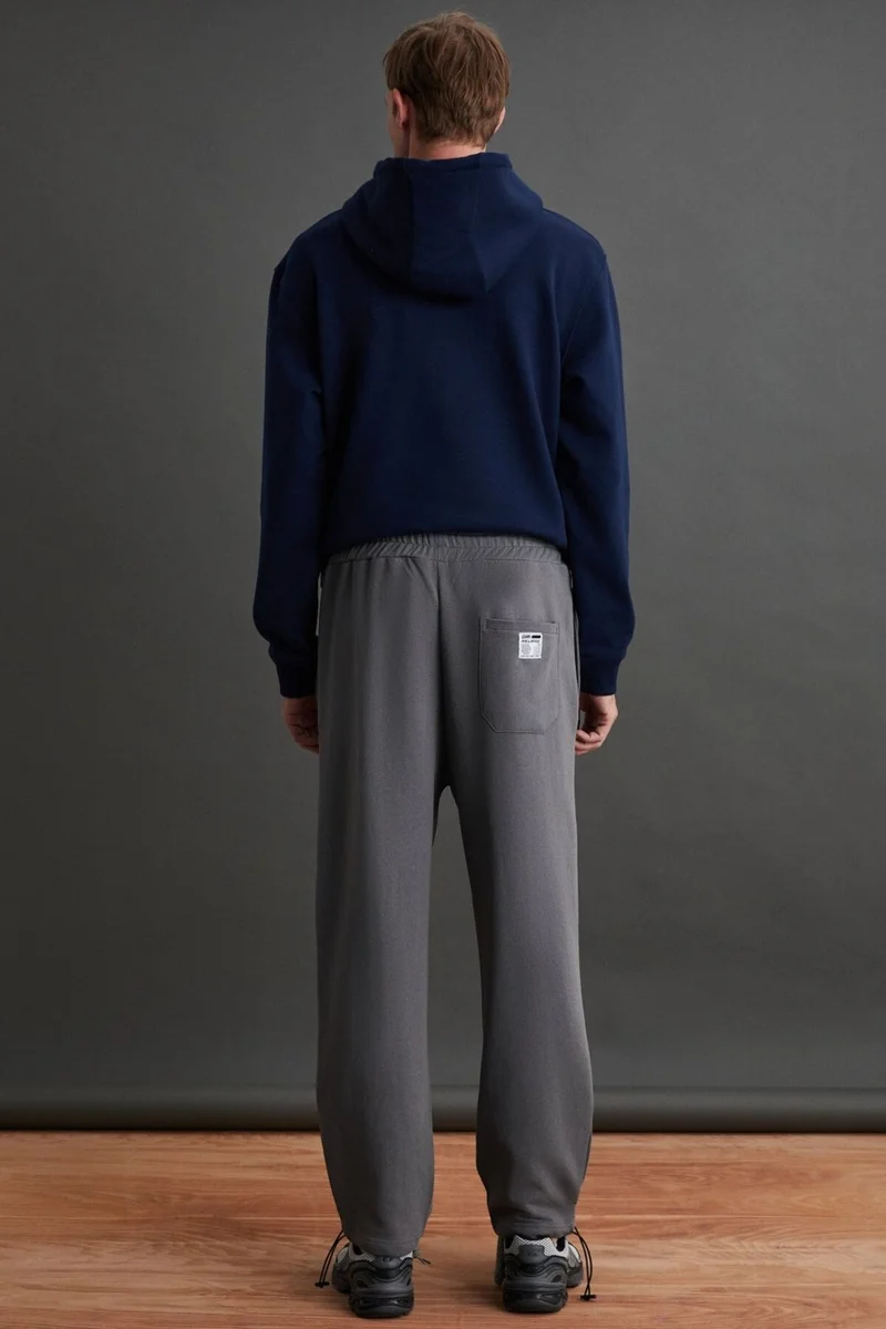 جريميلانج Internal Men's Soft, Comfortable Elastic Leg, Comfortable, Gray Sweatpants