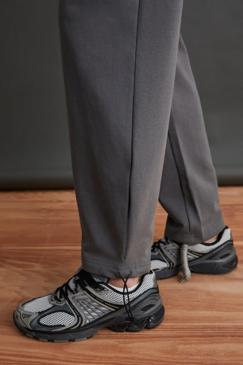 جريميلانج Internal Men's Soft, Comfortable Elastic Leg, Comfortable, Gray Sweatpants