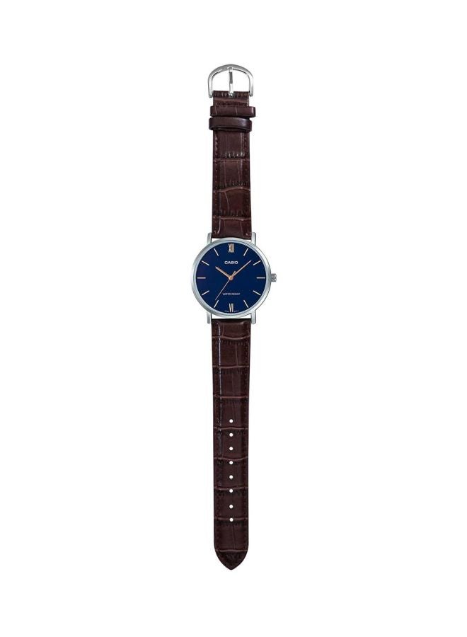 CASIO Men Water Resistant Analog Watch MTP-VT01L-2BUDF - 40 mm - Brown - Image 3
