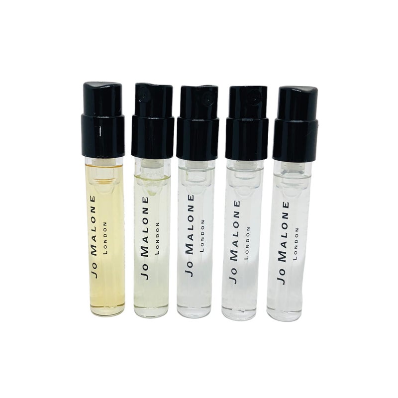 jo Malone مجموعة جو مالون 5 عينات عطر لندن زجاجات مختلفة الروائح 0.05 أونصة / 1.5 مل لكل منها. مجموعة ب - Image 1