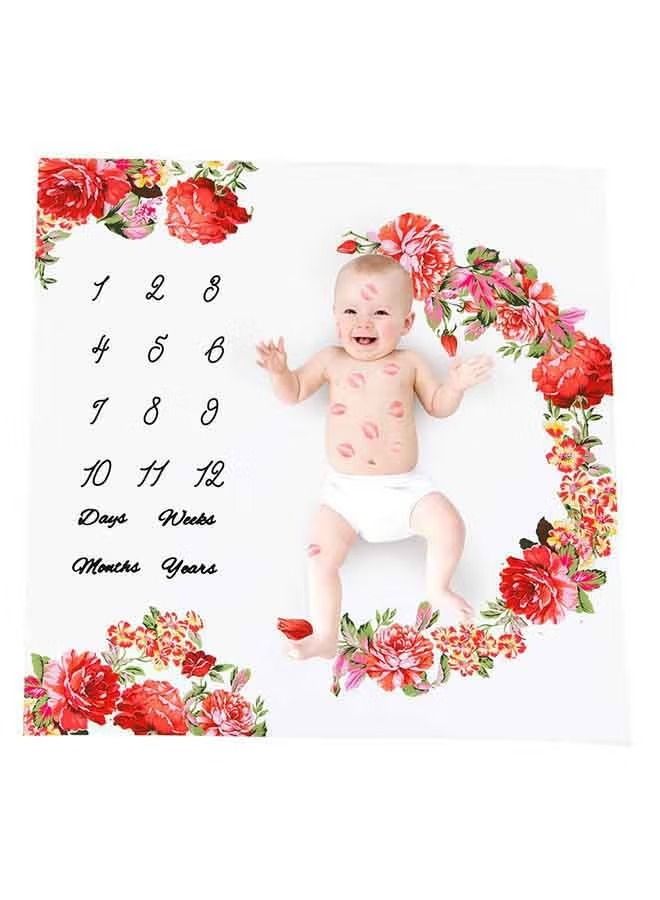 Flower Print Beautiful Photographic Wrap Blanket - Image 3
