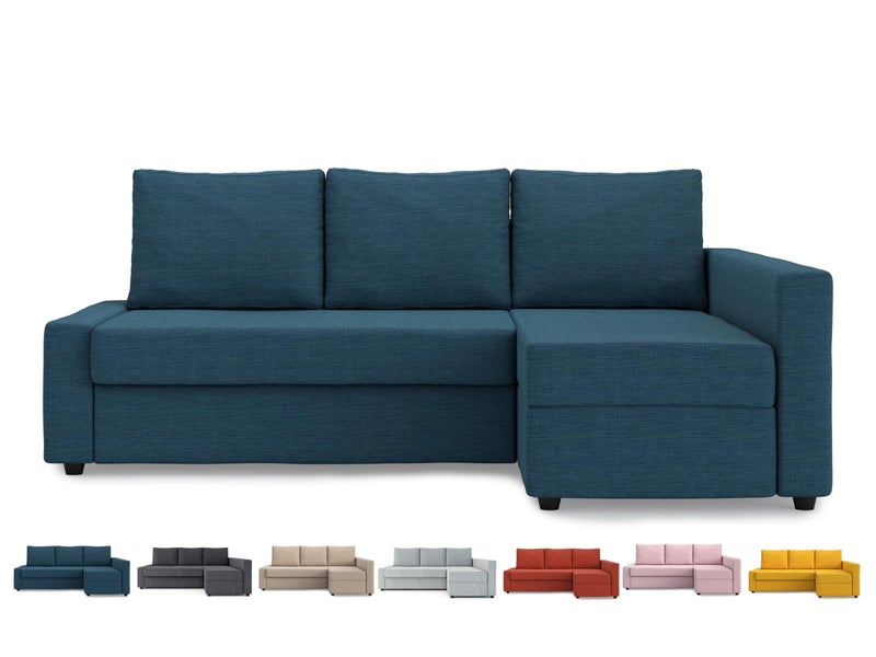 MASTERS OF COVERS MASTERS OF COVERS Snug Fit Friheten Slipcover for The IKEA Friheten with Chaise Corner Cover Sofa Bed Cover Sectional Slipcover Replacement Navy BlueCover OnlyNot Sofa 