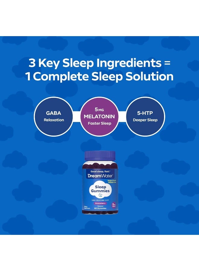 Dream Water Snoozeberry Sleep Gummies for Adults - Image 2