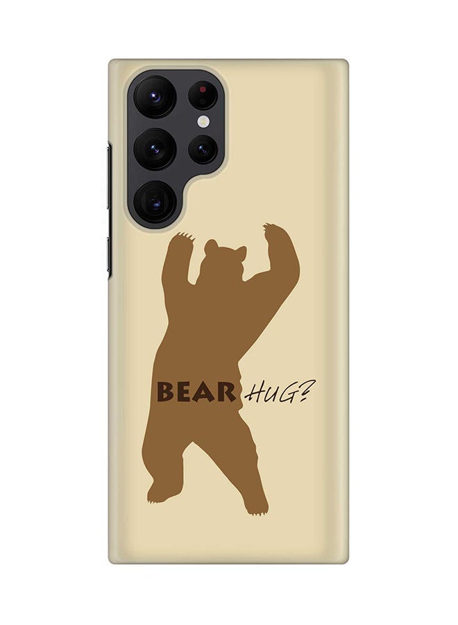 Stylizedd Case for Samsung Galaxy S22 Ultra 5G Snap Case Slim Snap Classic Series Shield Matte Finish Print - Bear Hug - Image 1