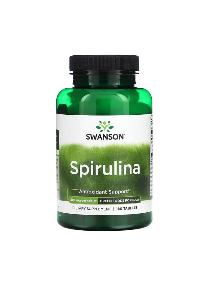 Spirulina, 500 mg, 180 Tablets