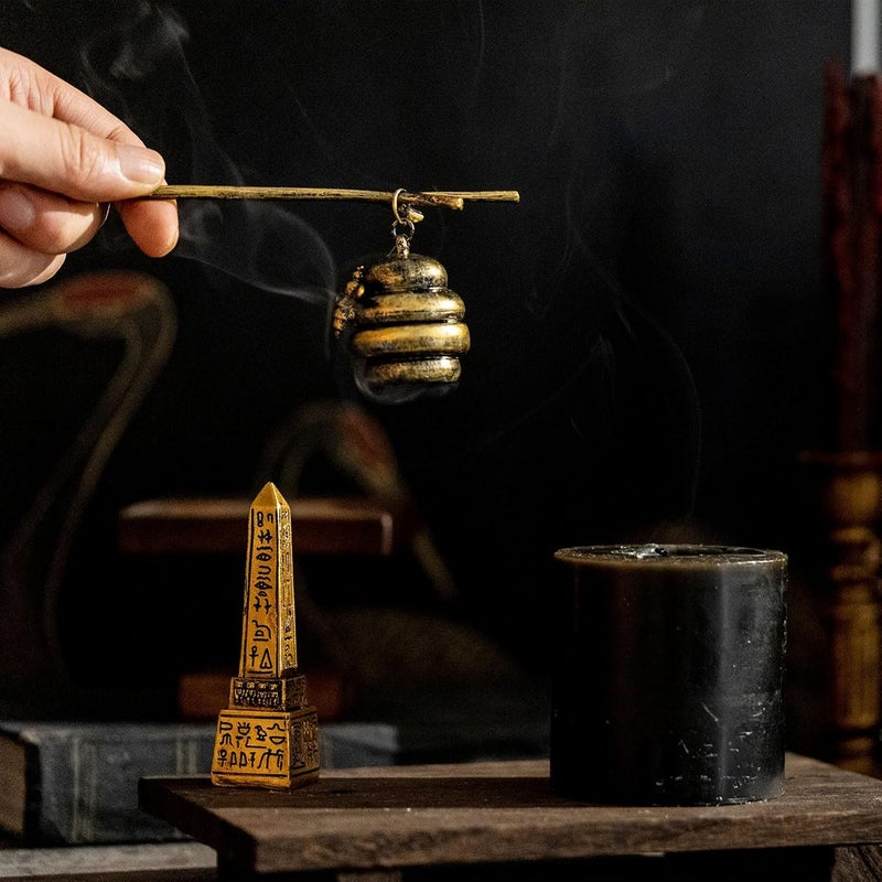 AIM & GGKK Vintage Bronze Beehive Candle Snuffer Extinguisher - Long Handle for Safe Flame Out, Decorative Candle Accessory with Bee Design - Image 5