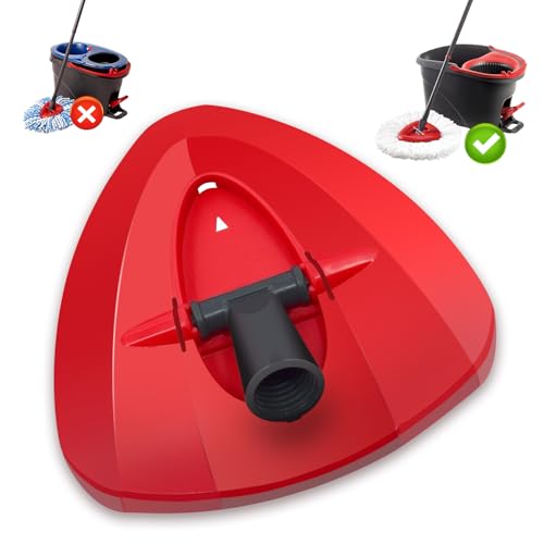 JIUMEE Easywring 1Tank SystemMop Replacement Heads for OCeda Mop Replace Head Spin Mop Heads Replacements Microfiber Spin Mop Refills Easy Cleaning Mop Head Replacement Red Mop Base 1pcs - Image 1