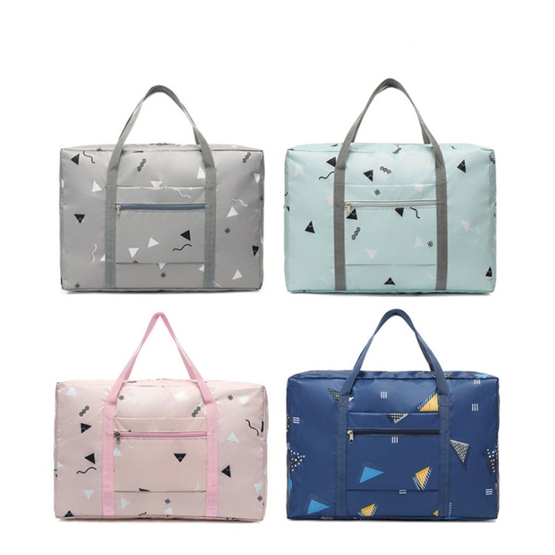 2 pcs Large Capacity Foldable Travelling Bag Portable Clothes Bag Hand Bag Luggage for Travel (Grey) - Image 5