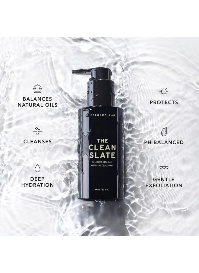 Caldera + Lab The Clean Slate | Men'S Organic Foaming Facial Cleanser For Dry, Sensitive, & Normal Skin - Vegan, Natural & Antioxidant Packed Exfoliating Face Wash  - Image 2