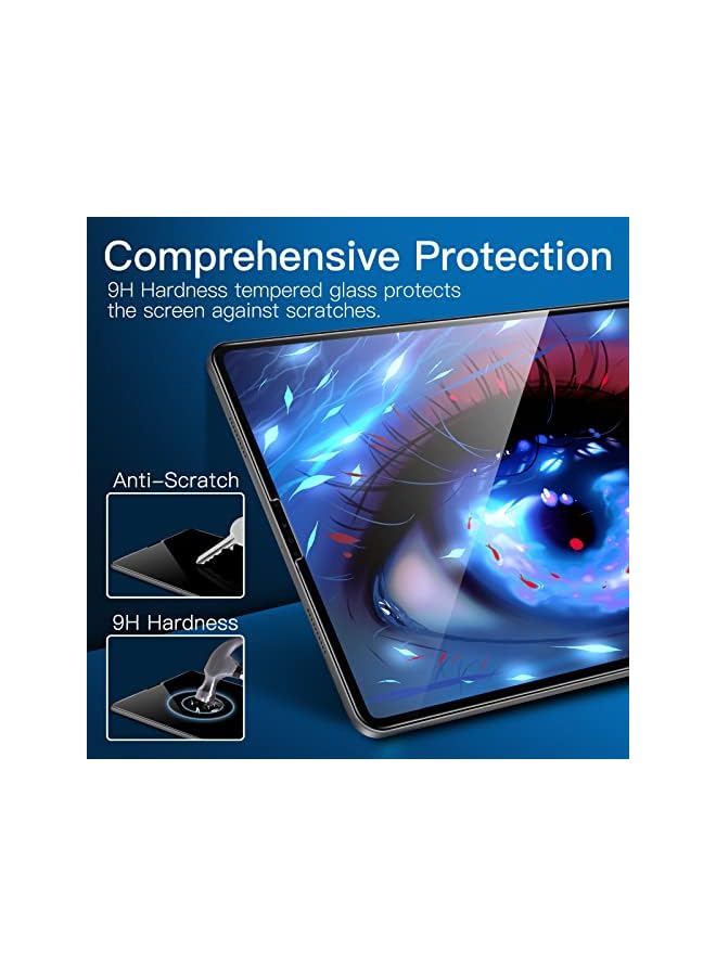 Jetech One Touch Screen Protector for iPad Pro 12.9-Inch (2022/2021/2020/2018 Model, 6th/5th/4th/3rd Generation), Tempered Glass Film with Auto-Alignment Frame, HD Clear - Image 4