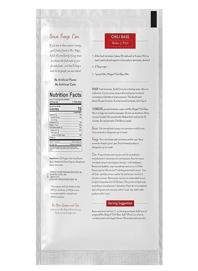 Mrs. Wages خلطة توابل قاعدة الفلفل الحار من السيدة ويجز W537-J4425، 5 أونصة - الكمية 8 - Image 3