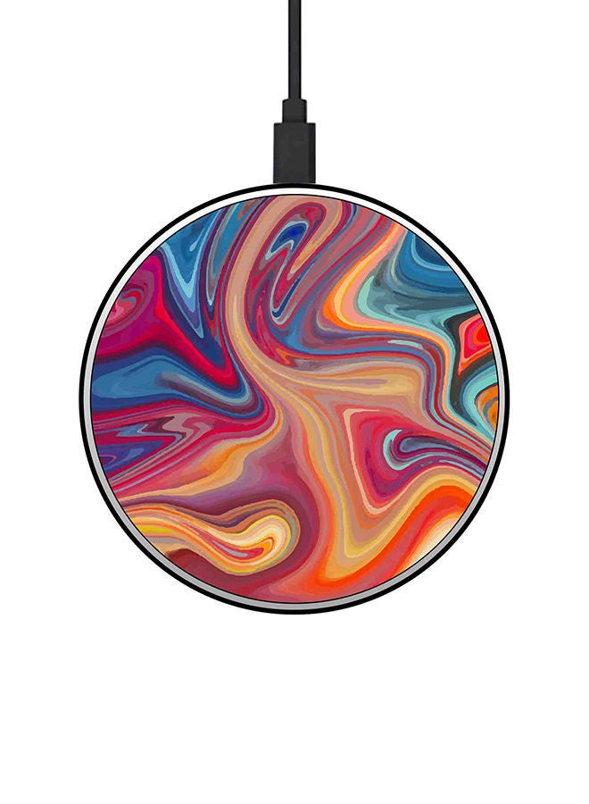 NIBEMINENT 15W Ultra Slim Fast Wireless Charger Multicolour