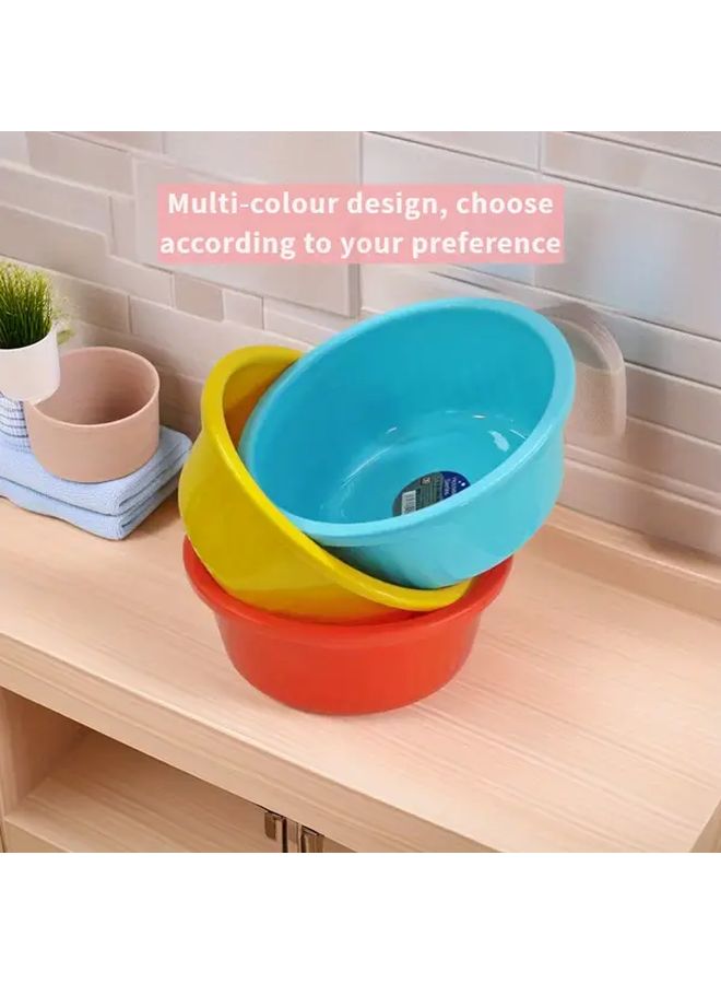 Stackable Lake Blue Plastic Basin For Face And Foot Washing Space Saving For Home Dorm Kitchen Bathroom - Image 3