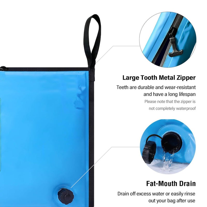 Buffalo Gear Insulated Fish Cooler Bag 40x18 Inch,Monster Leakproof Fish Kill Bag,Large Portable Waterproof Fish Bag,Keep Ice-cold More Than 48 Hours (Blue) - Image 5