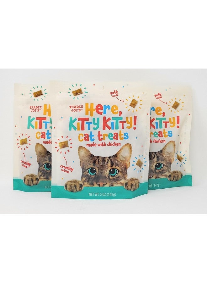 Trader Joe's Here, Kitty Kitty! Cat Treats Made with Chicken Net Wt. 5 Oz (142g) - Pack of 3 - Image 4