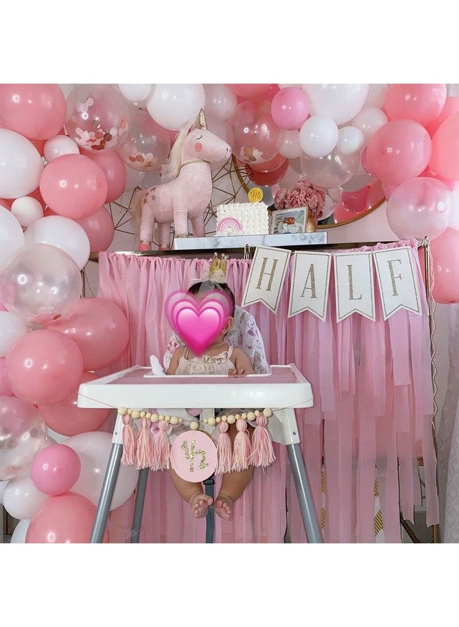 EASUTE 100Pcs Diy Balloons Garland With Pink And White Balloons Confetti Balloons Perfect For Birthday Party Bridal Baby Shower Engagement Wedding Party Decor - Image 5