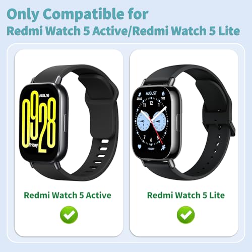 Tobfit Solicone Strap Compatible with Redmi Watch 5 Active, Sport Waterproof Replacement Strap for Redmi Watch 5 Lite/Active band,Ivory - Image 2