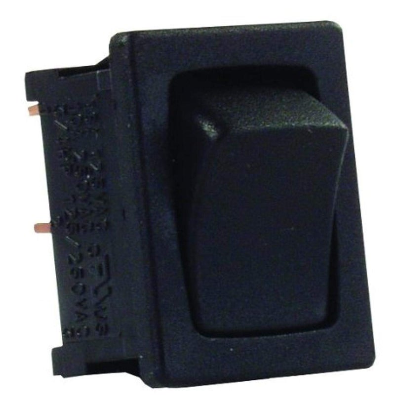 JR Products 12785 Black/Black SPST Mini On/Off Switch - Image 1