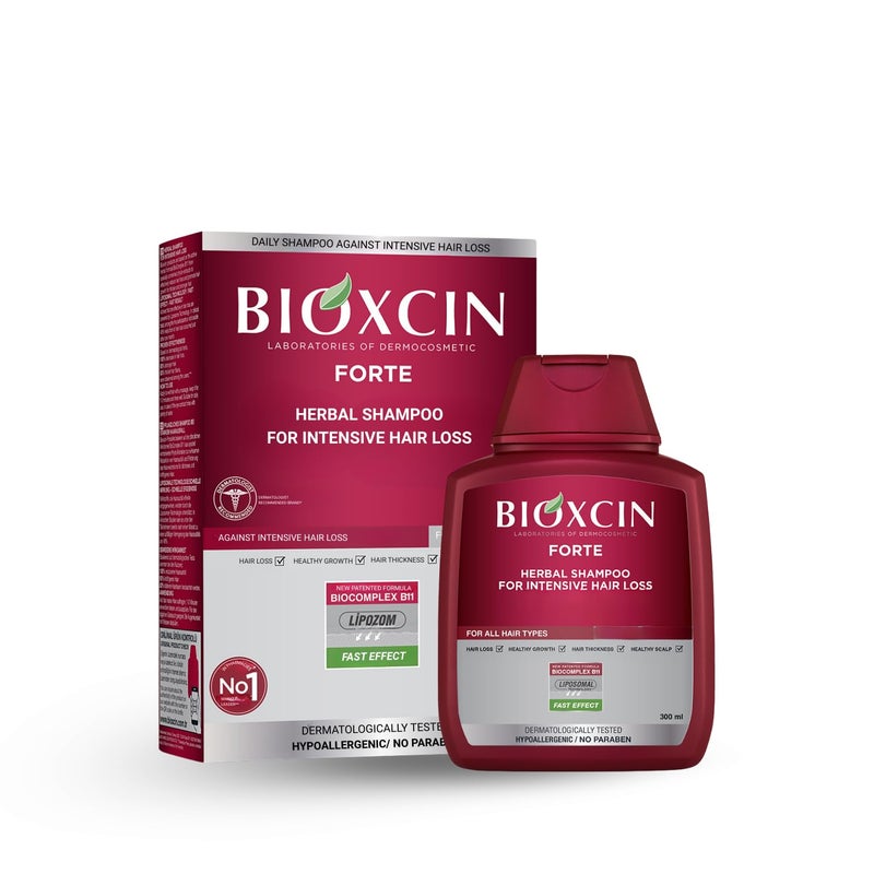 BIOXCIN شامبو العناية بالأعشاب - شامبو بيوكسين فورت للأعشاب لفقدان الشعر المكثف - Image 1