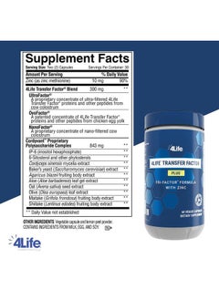 4life Transfer Factor Plus - Support with Zinc, Super Mushroom Blend (Maitake, Shiitake, Agaricus), and Colostrum & Egg Yolk Extracts - 60 Capsules  - Image 2