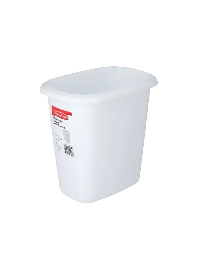Rubbermaid Rectangular Shaped Trash Can White 6 L FG295300WHT