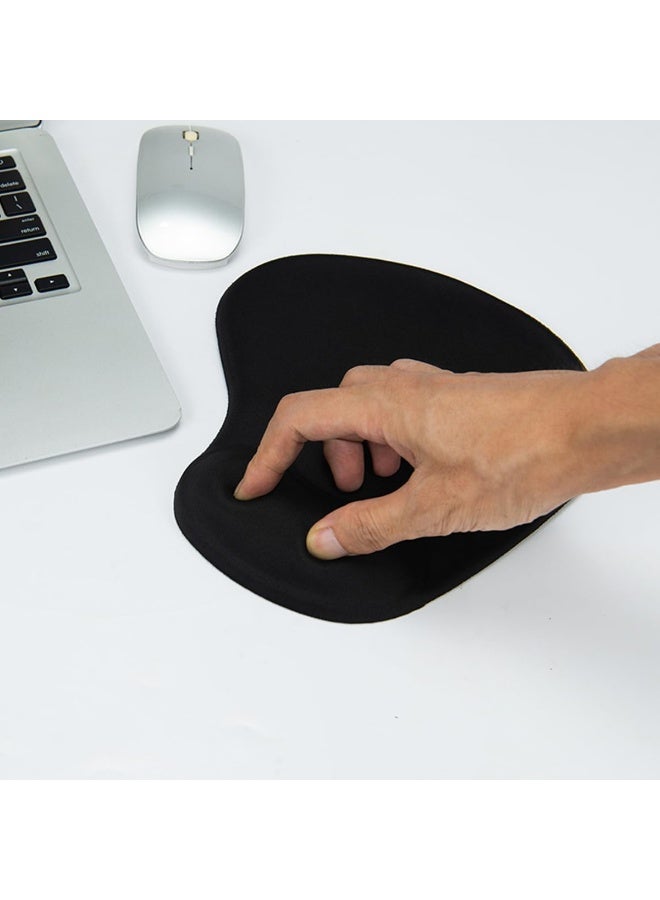 Mouse Pads with Comfortable and Cooling Gel Wrist Rest Support and Lycra Cloth|Mouse Pad with Wrist Support|Non-Slip PU Base|Durable and Washable for Easy Cleaning - Image 1