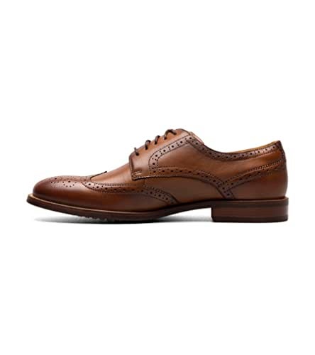 Florsheim Men's Rubano Wingtip Oxford, Cognac, 8.5 Wide - Image 2