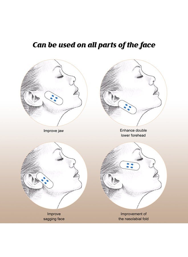 Jaysuing Face Lifting Patch, Invisible Stretchable Facial Tape, for Double Chin Eyes Skin Facial Wrinkles Double Chin 120 Pcs - Image 5
