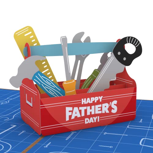Lovepop Father’s Day Toolbox Pop-Up Card – Father’s Day Card – Handcrafted 3D Pop-Up Greeting Card for Him– Father’s Day Love Card, 5 x 7” - Image 1