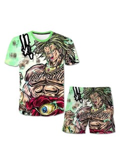 KUYING New casual Suit Dragon Ball printed T-shirt And Shorts Set  - Image 1