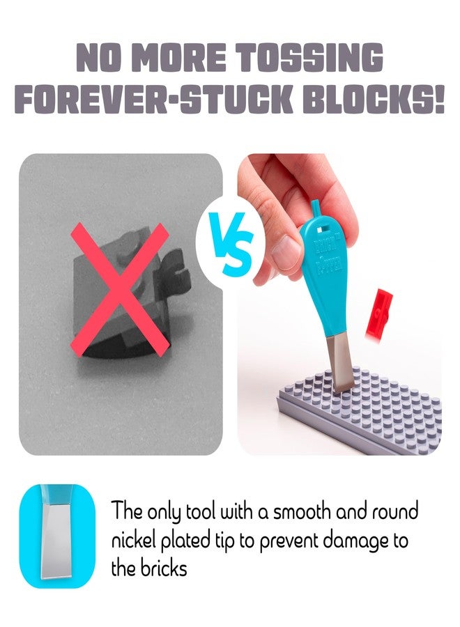 Brick Popper - World's Fastest Separator Tool - Efficient Remover for Kids and Adults - Perfect for Ages 6 and Up - Essential Tool (Light Blue) - Image 3