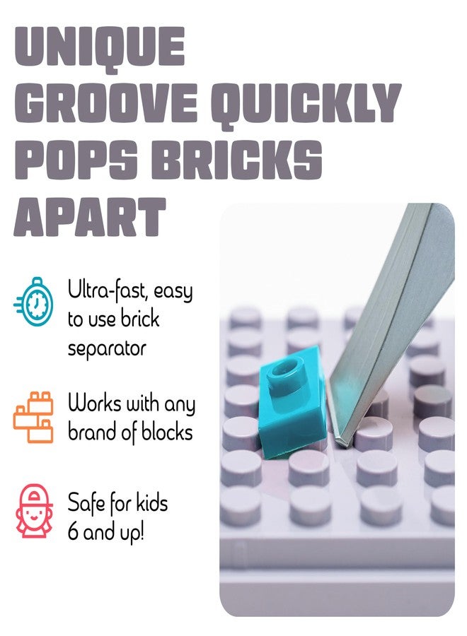 Brick Popper - World's Fastest Separator Tool - Efficient Remover for Kids and Adults - Perfect for Ages 6 and Up - Essential Tool (Light Blue) - Image 4