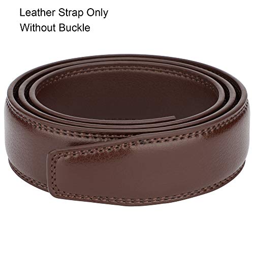 Lavemi Replacement Belt Strap for Rachet Belt, Width: 1 3/8"(Pebbled Brown 44") - Image 2
