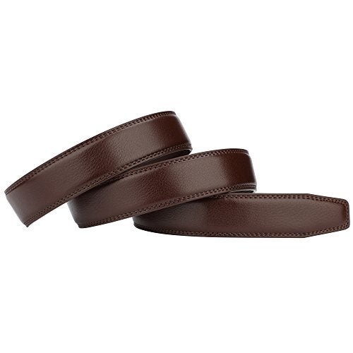 Lavemi Replacement Belt Strap for Rachet Belt, Width: 1 3/8"(Pebbled Brown 44") - Image 4