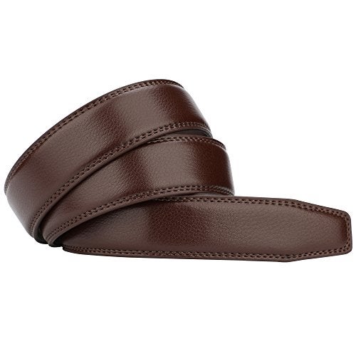Lavemi Replacement Belt Strap for Rachet Belt, Width: 1 3/8"(Pebbled Brown 44") - Image 3