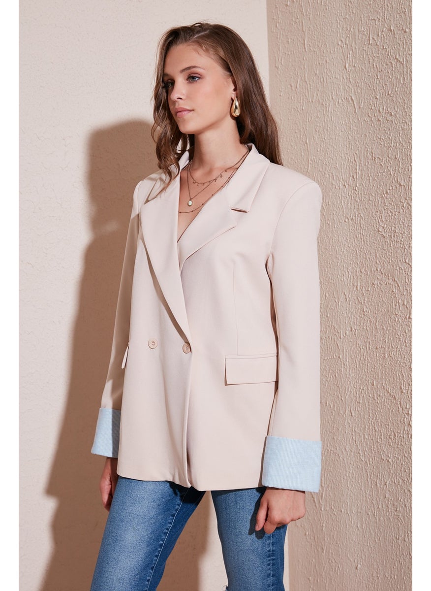 Lela Regular Fit Double Breasted Blazer Jacket Women's Jacket 611BC00025  - Image 2