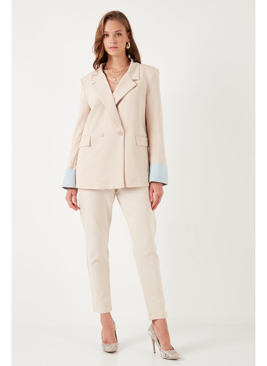 Lela Regular Fit Double Breasted Blazer Jacket Women's Jacket 611BC00025  - Image 3