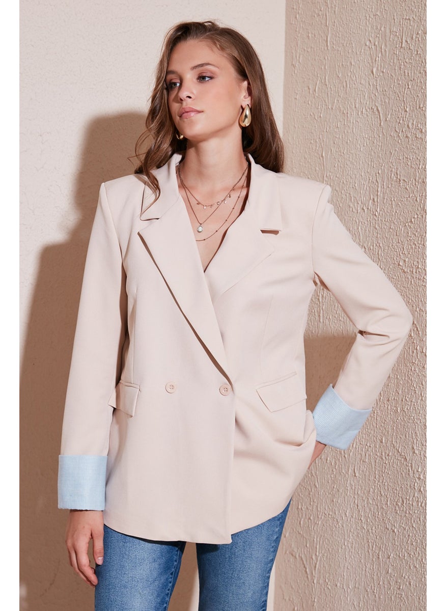 Lela Regular Fit Double Breasted Blazer Jacket Women's Jacket 611BC00025  - Image 1