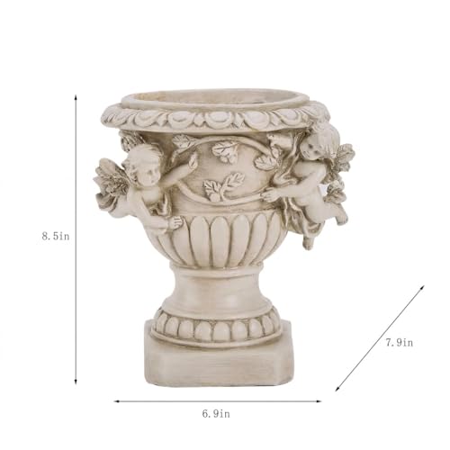 Floryden Cherub Angel Planters, Cherub Planter Flower Pots with Drain Hole for All House Plants, Patio Yard Decor, Polyresin, 8.46" H - Image 2