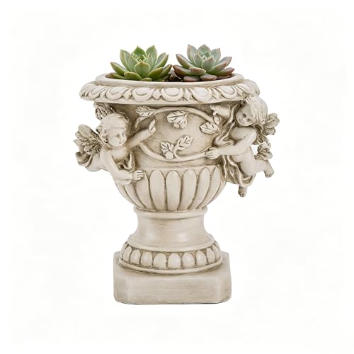 Floryden Cherub Angel Planters, Cherub Planter Flower Pots with Drain Hole for All House Plants, Patio Yard Decor, Polyresin, 8.46" H - Image 1