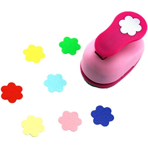 CADY Crafts Punch 1Inch Paper Punches EVA Handmade Punches Plum Flower